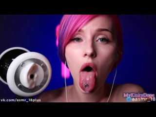 mykinkydope asmr ahegao sloppy ear licking video